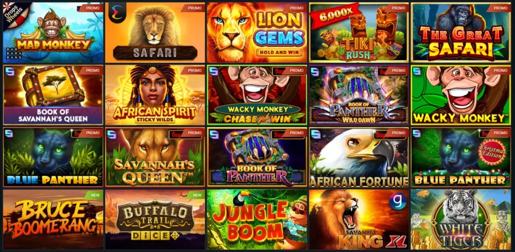 African-Themed Games at 1xBet Casino