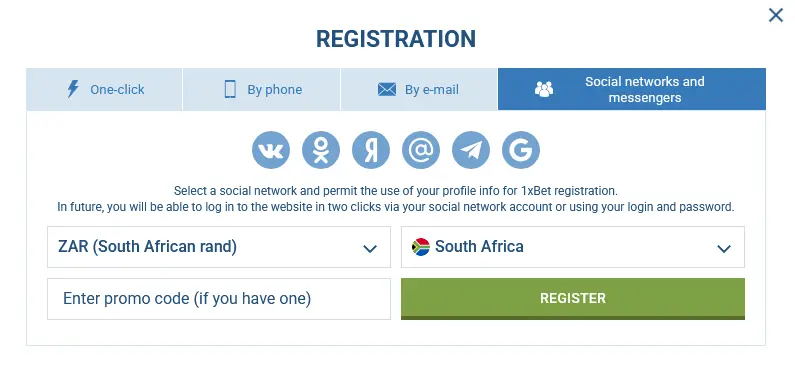 Social Media and Messenger Registration
